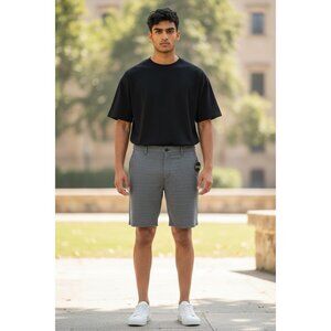EZEKIEL Men Gray Shorts 38